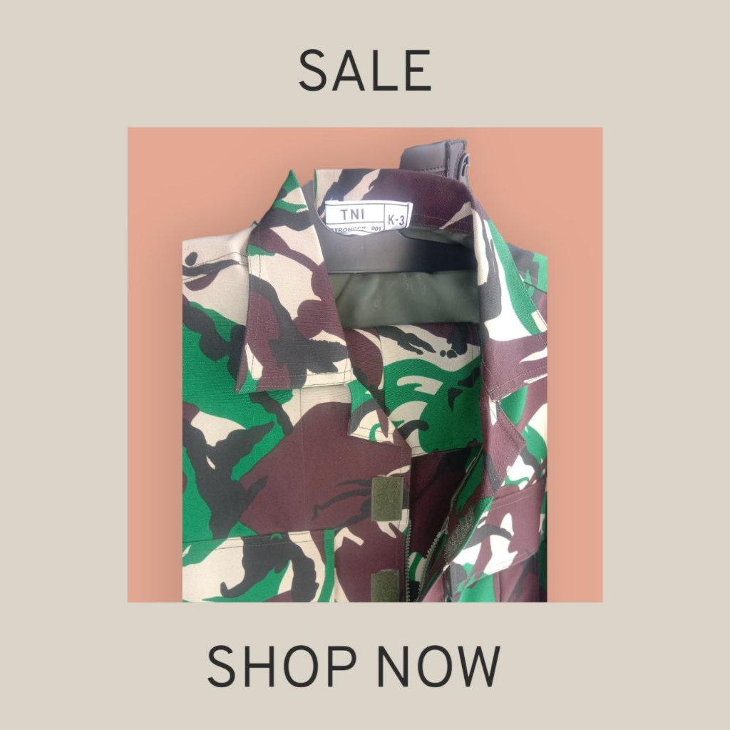 BAJU PDL VELBED WOLL TNI AD WARNA AWET ANTI AIR