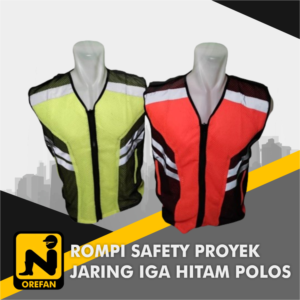 ROMPI SAFETY PROYEK JARING / JALA - IGA HITAM POLOS