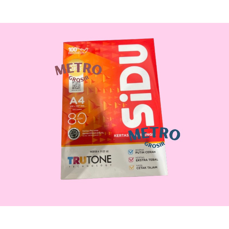 

Sinar Dunia - Kertas Sidu Kertas Fotokopi A4 80 gsm - 500 Lembar/Rim - 1 Dus (5 RIM)