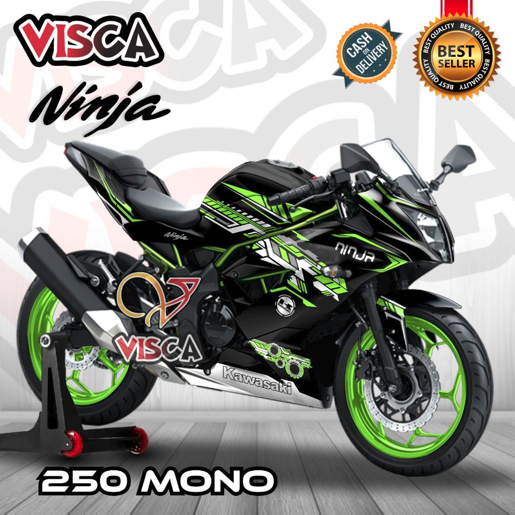 Decal Ninja 250RR Mono Full Body Stiker Ninja 250SL Striping Ninja 250 Sl Mono Dekal Ninja 250 Mono 