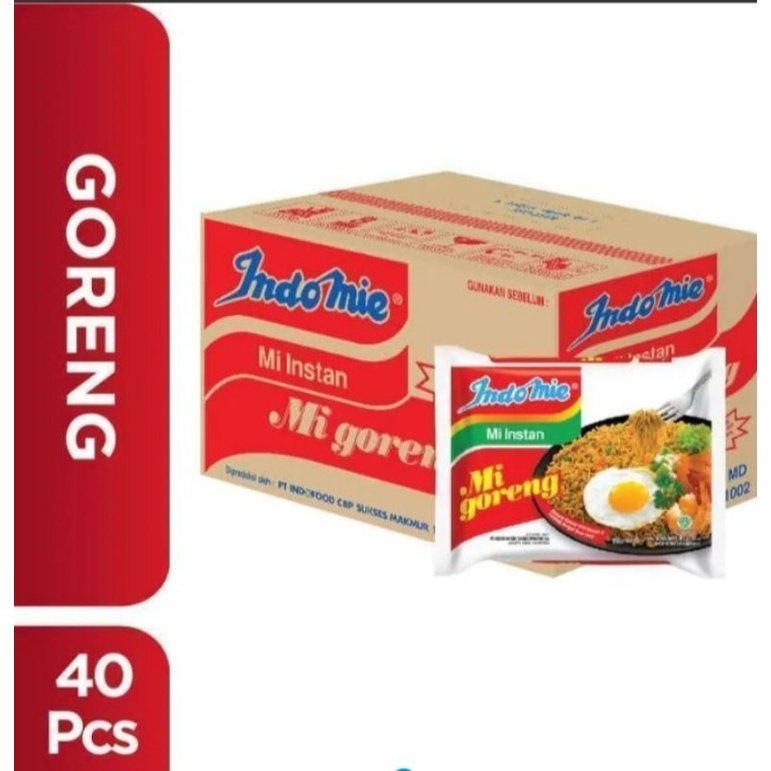 

Indomie Goreng/Mie Goreng/Mie Instan 69 Gr isi 40 Pcs/Indomie Dus/Karton