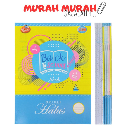 

BUKU TULIS HALUS SIDU 38 LEMBAR PACK ISI 10Pcs / Buku Tulis Halus SIDU