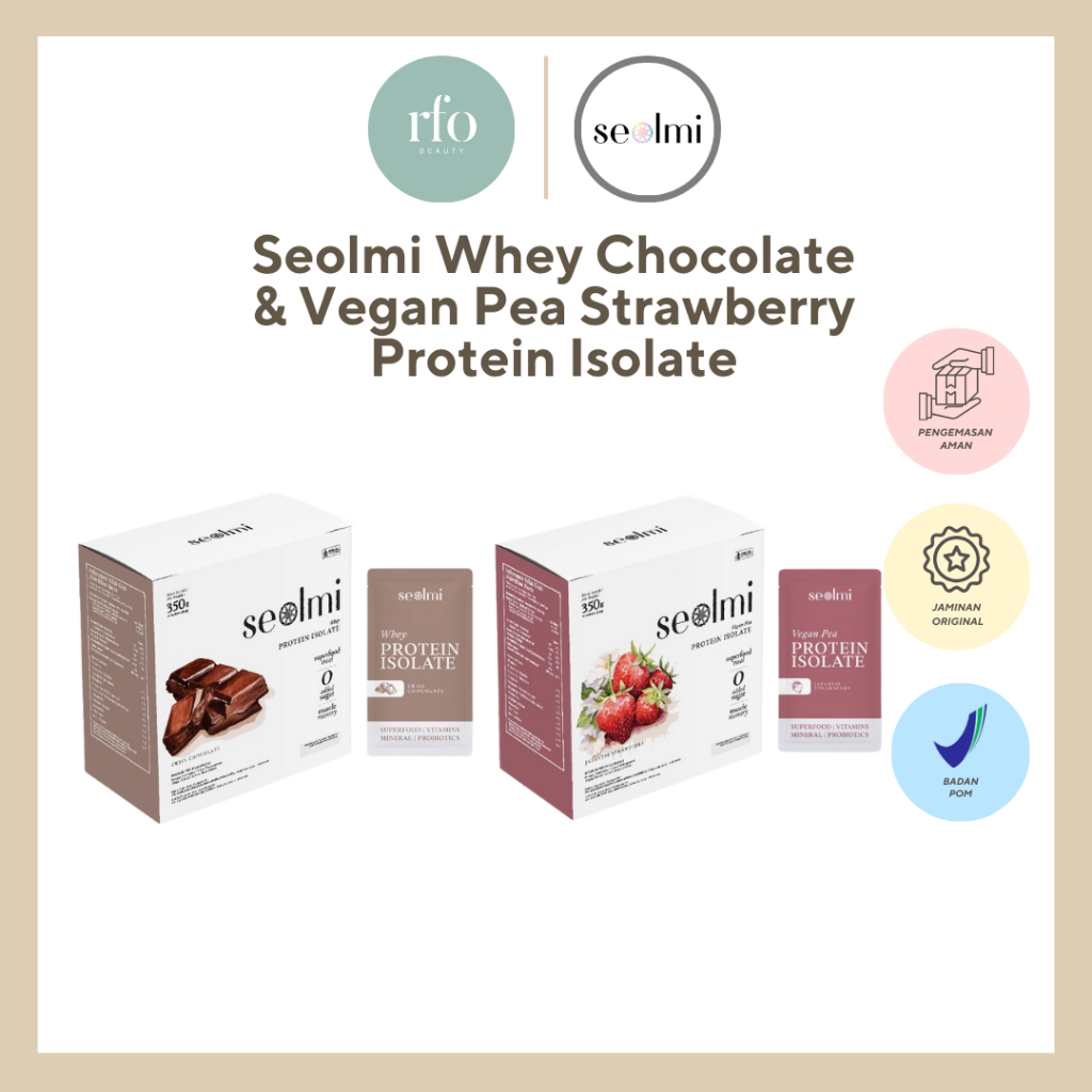 Seolmi Whey Chocolate & Vegan Pea Strawberry Protein Isolate
