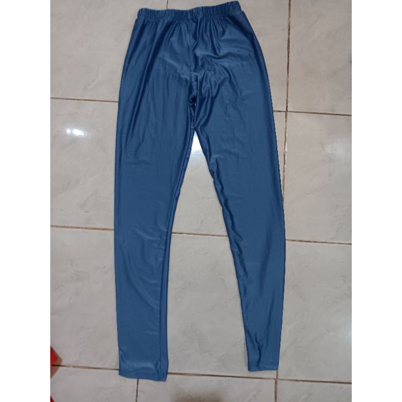 legging panjang biru elektrik mirip leohex amorezy