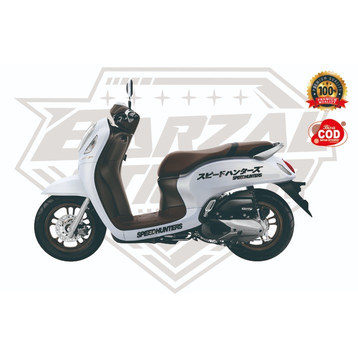 SPEEDHUNTERS JDM STICKER MOTOR SCOOPY 2021 CUTTING STICKER SCOOPY SIMPLE