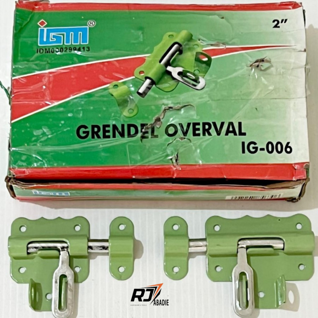 [12PCS] Grendel Overval Hijau Overval Tempat Kunci Gembok IGM 2" 3"