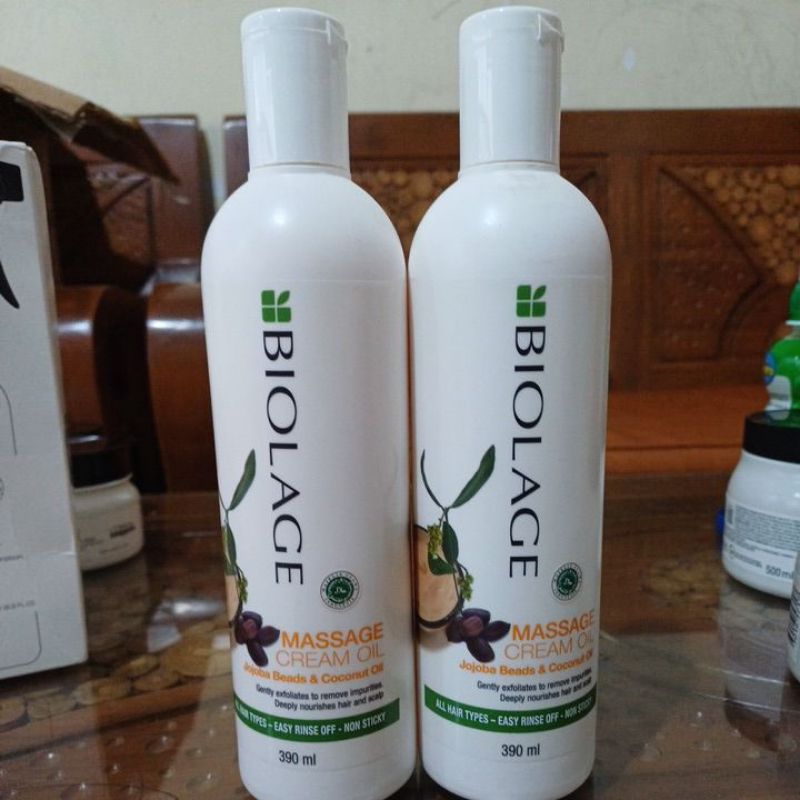 BIOLAGE MASSAGE CREAM OIL Jojoba Beads & Coconut Oil All Hair Types 390 ML