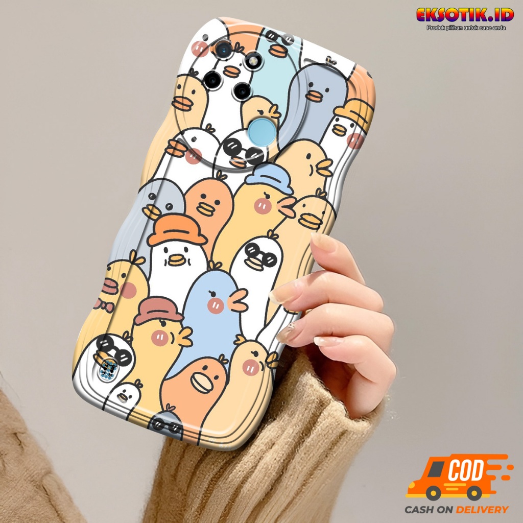 Case Realme C21Y Gelombang - Casing Realme C21Y  - Silikon Realme C21Y  - Softcase Realme C21Y  - Ke