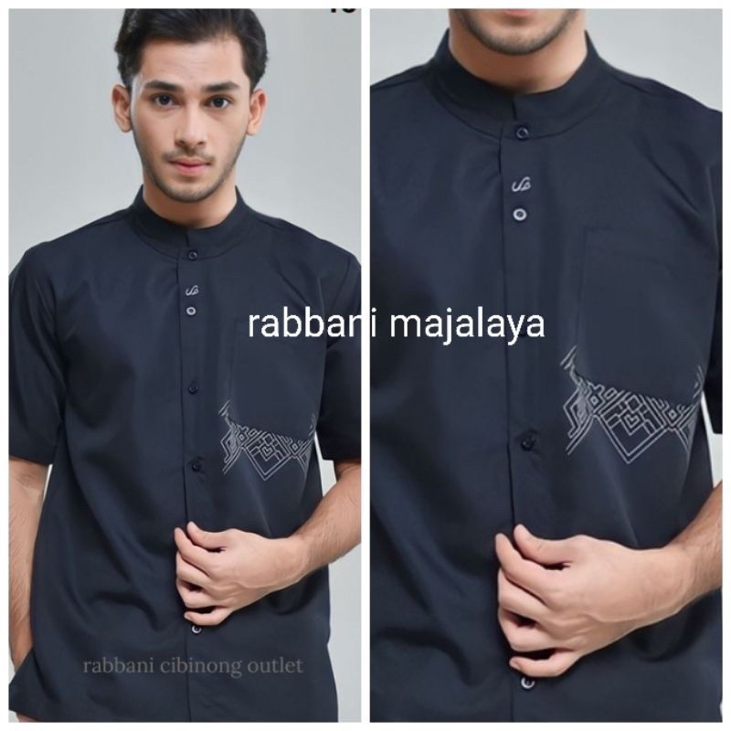 PROMO DISKON KEMKO RABBANI SIZE XS PANJANG DAN PENDEK warna hitam dan putih - kemko yazdan - rabbani