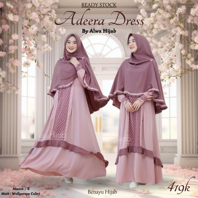 Gamis muslimah | gamis adeera by alwa | gamis alwa