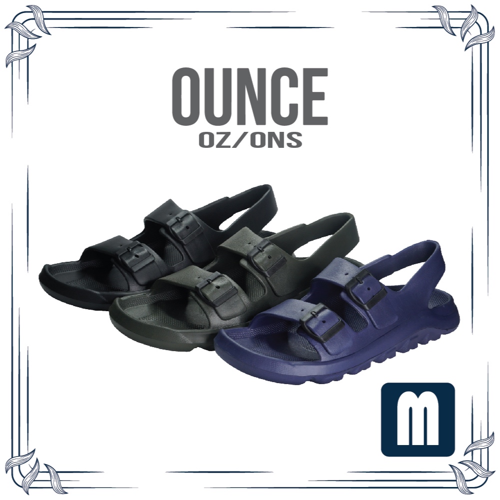 OUNCE - Duo Buckle V2 Sandal Selop - Sandal Pria 39 - 44