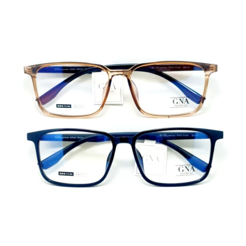 FRAME KACAMATA eyewear F3180 59-17-150 flexibel unisex size lebar big size