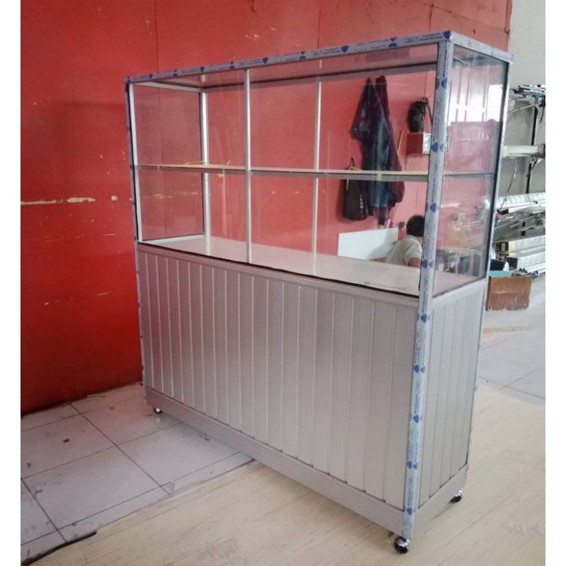 Etalase dagang warteg bekas/ etalase rakit