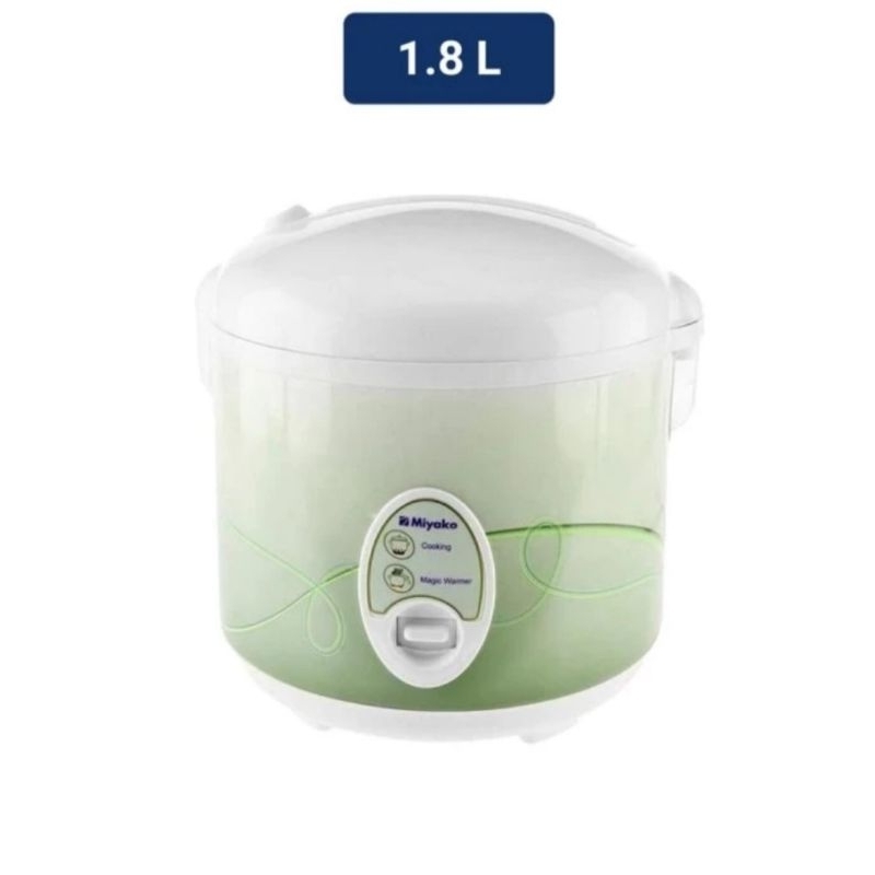 Magic Warmer Plus/Magic Com/Magoc Jar/Rice Cooker Penanak nasi serbaguna merk Miyako MCM 508 green l