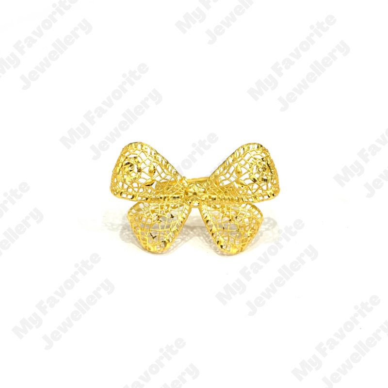 Cincin Pita Classic Adjustable Emas Asli Kadar 700 dan 875