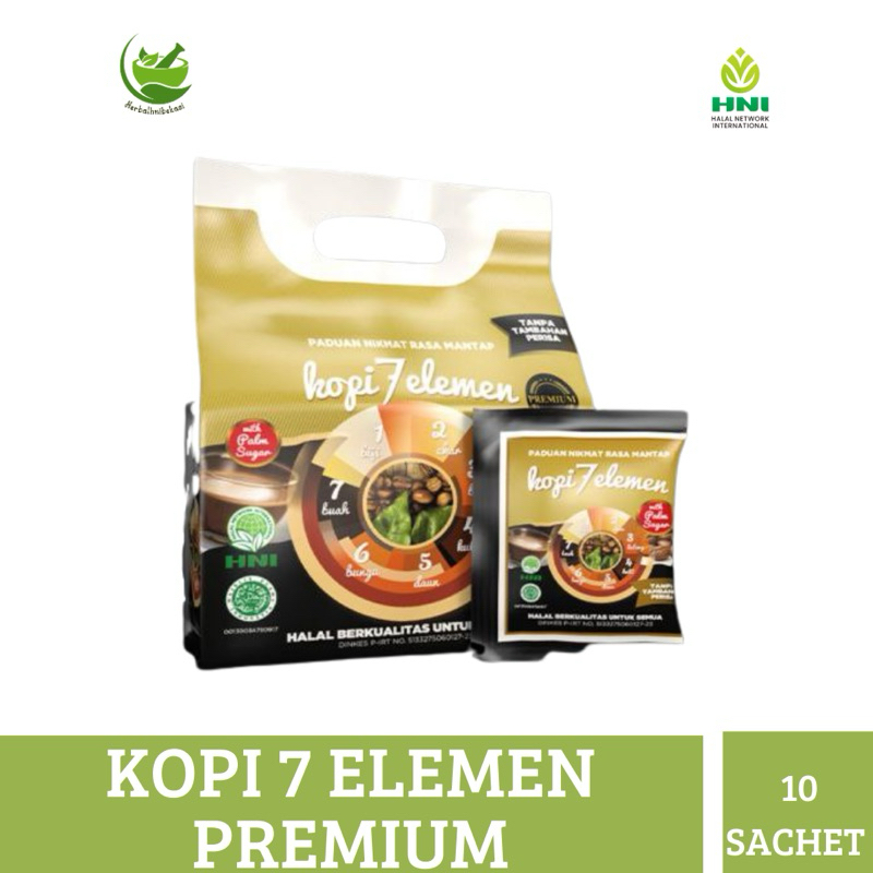 

Kopi 7 Elemen Premium HNI HPAI isi 10 Sachet