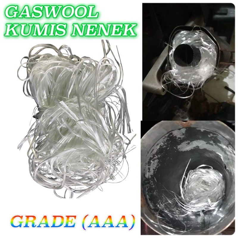 COD gaswool glaswool knalpot rambut nenek serat tebal anti bakar motor universal matic bebek kopling