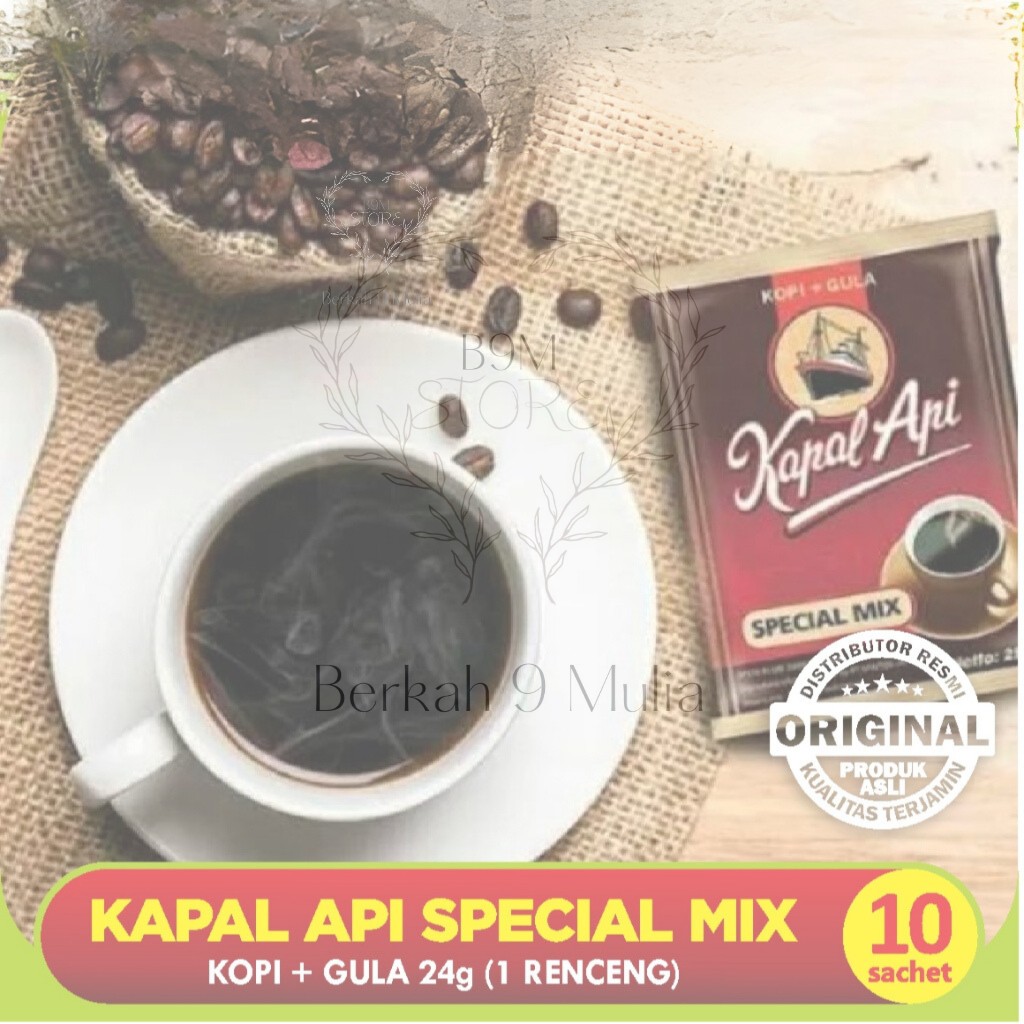 

Kopi Kapal Api Special Mix 24 gr 1x renceng isi 10 sachet