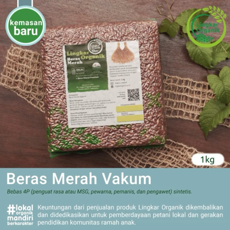 

Lingkar Organik Beras Merah 1kg