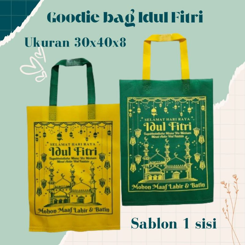 

【LUSIN】TAS LEBARAN KAIN BERBAGAI UKURAN | TAS HAMPERS LEBARAN IDUL FITRI | GOODIE BAG LEBARAN | TAS PARCEL IDUL FITRI | TAS SPUNBOND LEBARAN IDUL FITRI PER PCS - LUSINAN LEBIH MURAH