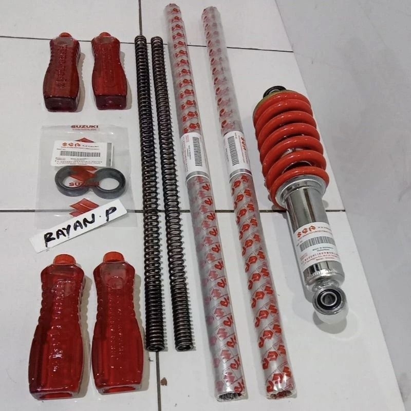 as sok depan+belakang Satria fu injeksi Satria fu 150 sok+sil+per+oli4btol+shock blakang