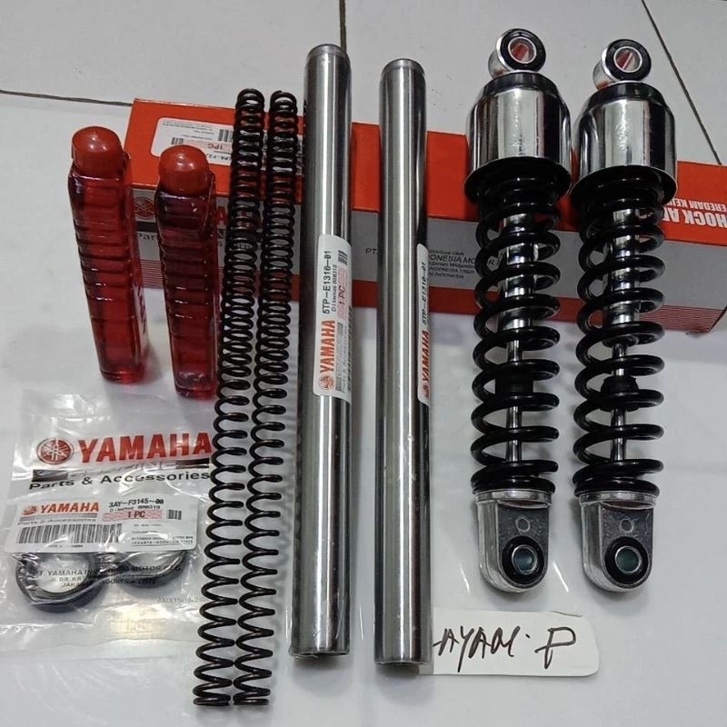 as shock depan+belakang jupiter z jupiter z jupiter z sok+sil+per+oli+belakang