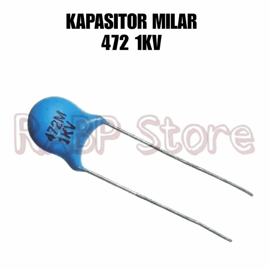 10X KAPASITOR MILAR 472M 1KV - MYLAR 472 1KV - MILAR 472 1KV - MYLAR 472M 1KV DAPAT 10PCS