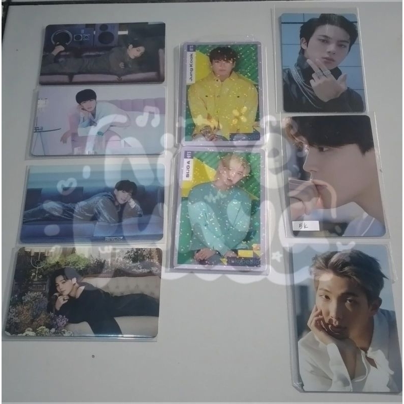 PHOTOCARD BTS //BE VER/PC HIJAU/JIN PROOF/JIMIN DICON/RM DICON