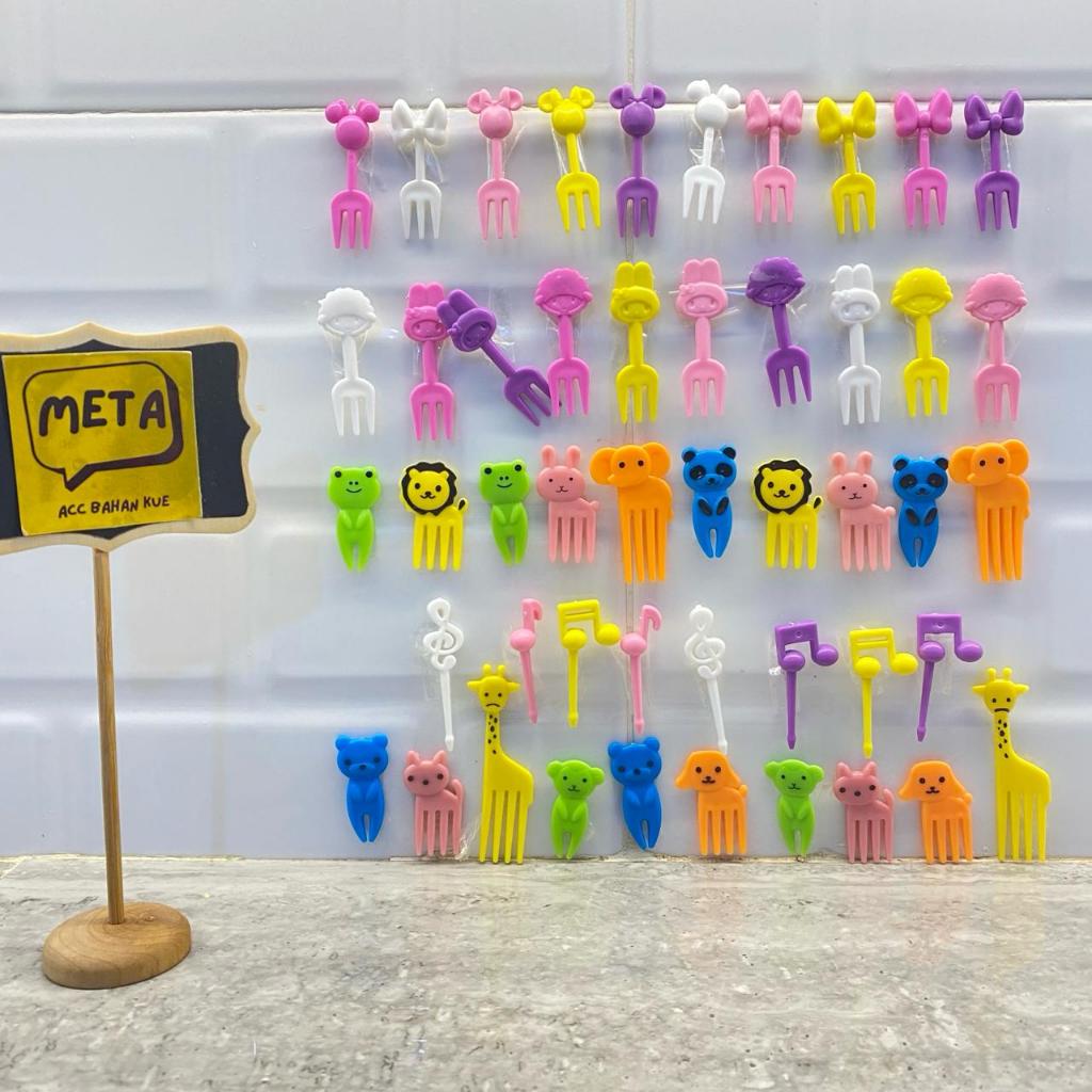 GARPU PLASTIK ANAK / GARPU MOTIF / GARPU BUAH / GARPU ANIMAL / GARPU KUE / GARPU ANAK / GARPU BENTO