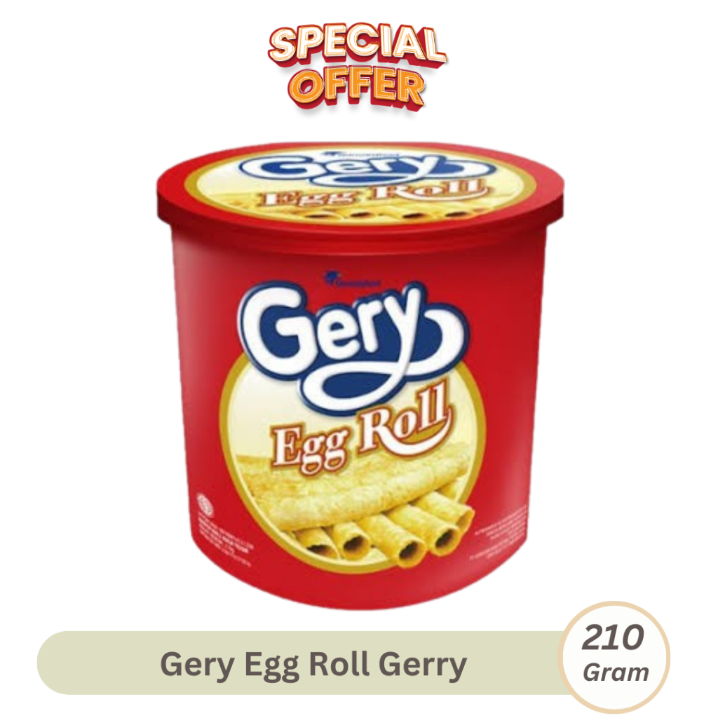 

Gery Egg Rolls Kemasan Kaleng 210gr Gerry Snack Lebaran