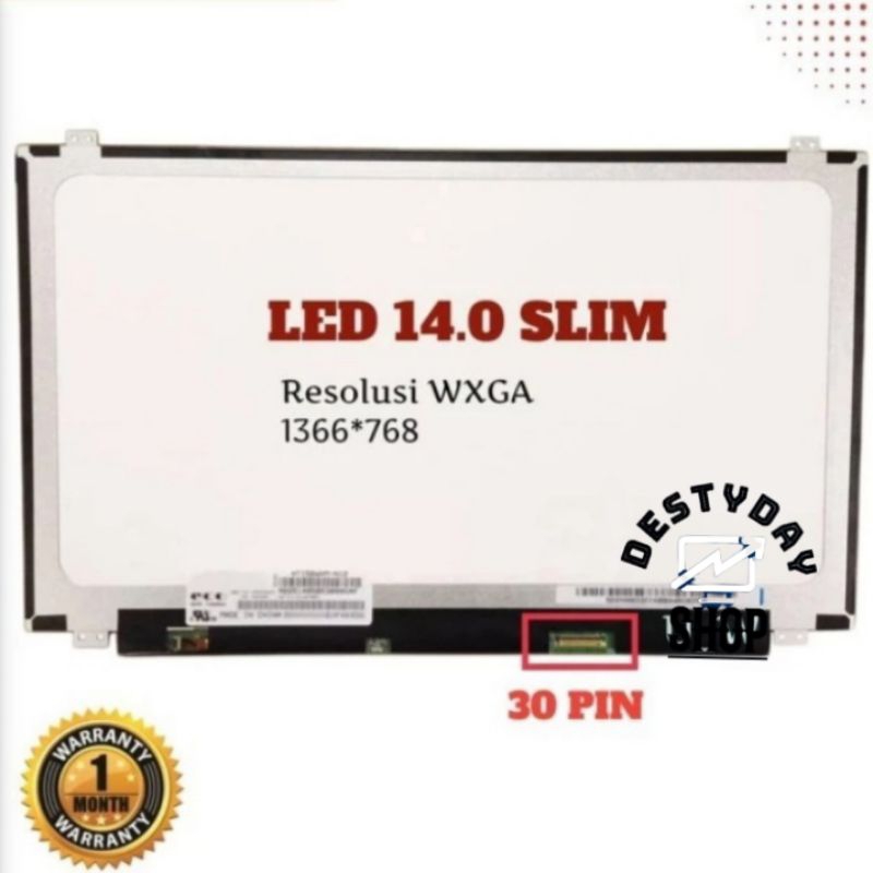 LED LCD LENOVO g40 g40-30 g40-80 30pin kuping atas bawah