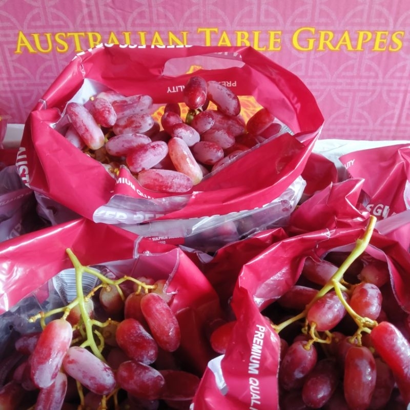 

ANGGUR CRIMSON MANIS TANPA BIJI IMPORT FRESH