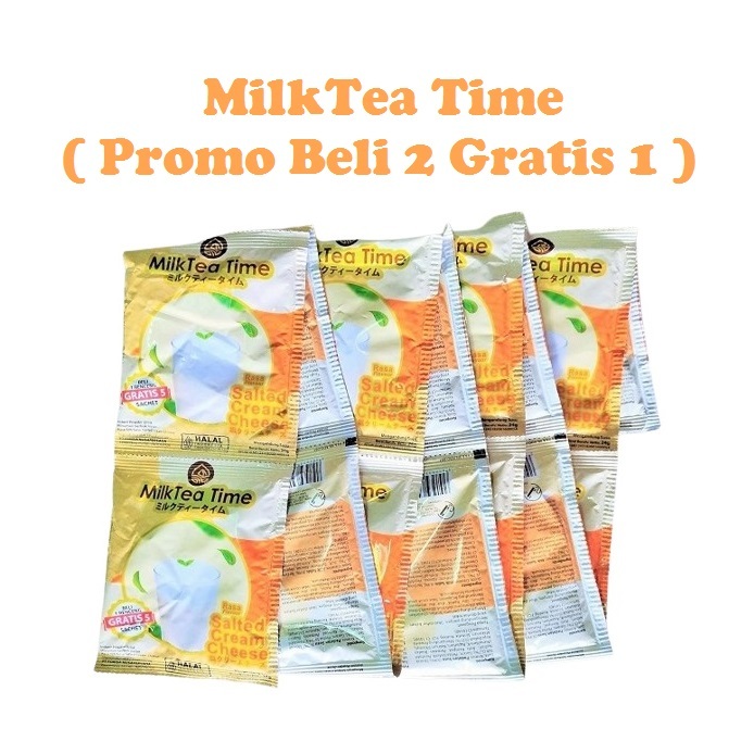

MilkTea Time Rasa Salted Cream Cheese Renceng [10 x 24 Gr]
