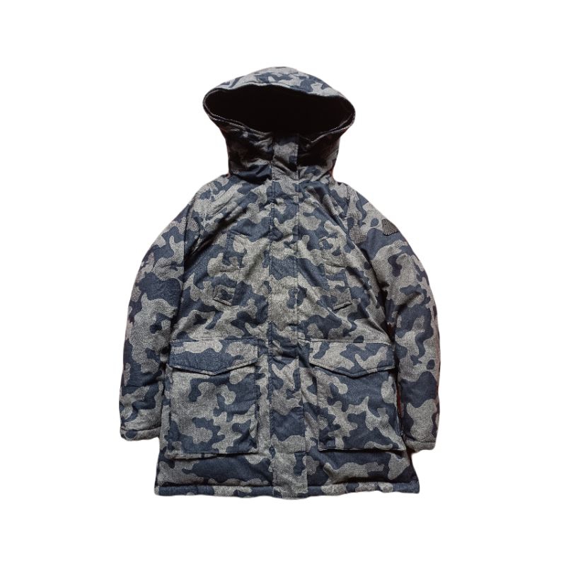 tate camo parka down jacket L