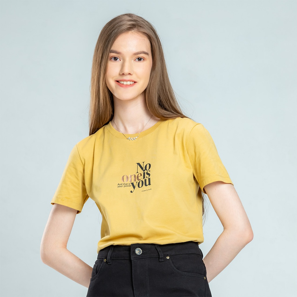 C2 Shiraz Yellow T-Shirt Wanita