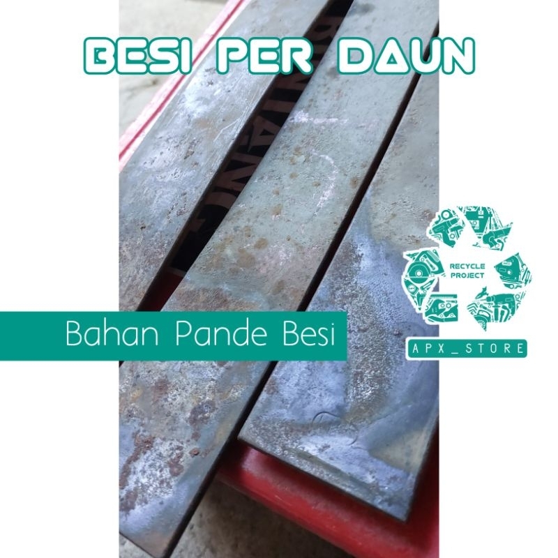 Besi Baja Per Daun Bekas Panjang 35cm, Baja Super, Bahan Pande Besi.