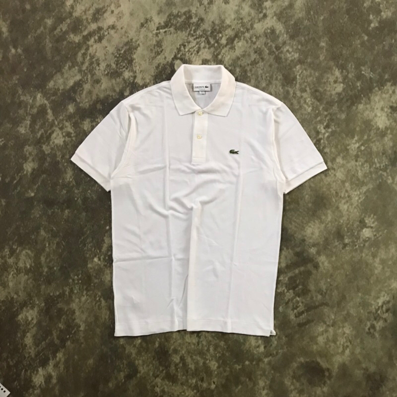 POLO SHIRT LACOSTE BASIC NEW TAG (WHITE) ORIGINAL SECOND