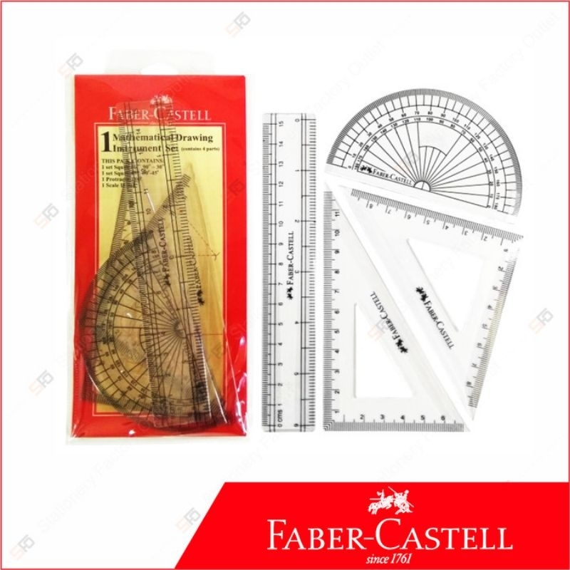 

FABER CASTLELL MATHEMATICS DRAWING INSTRUMENT SET PENGGARIS