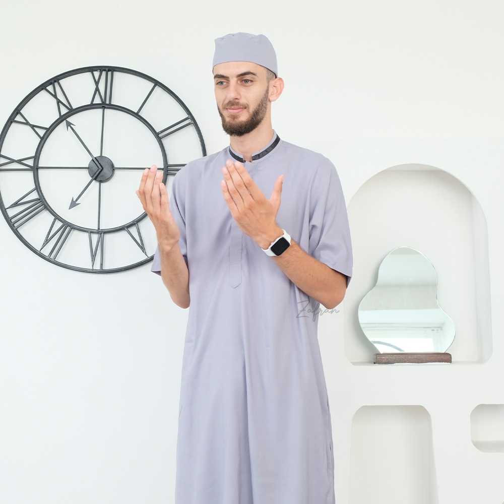 Zafran - Setelan Koko Kurta Pakistan Baju Gamis Katun Pria Qurta Dewasa