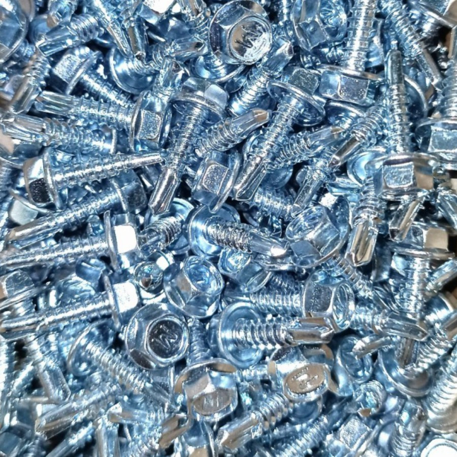 Baut baja baja ringan / baut roofing  10 x 16MM / baut baja sekrup termurah / skrup rufing