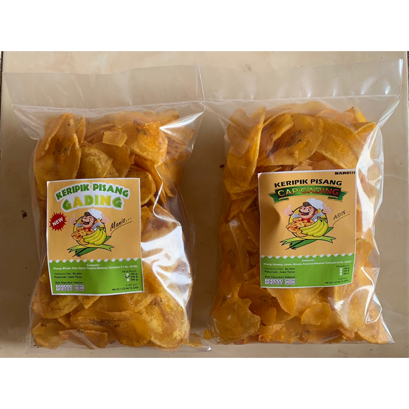 

Kripik pisang Cap gading 250 grm