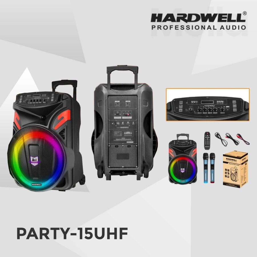 Speaker Portable 15 Inch Hardwell Party