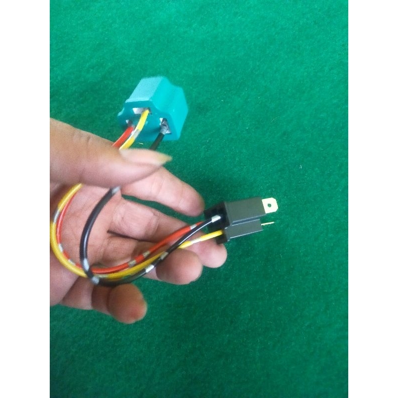 soket fiting lampu mobil motor h4 hs1 sepasang