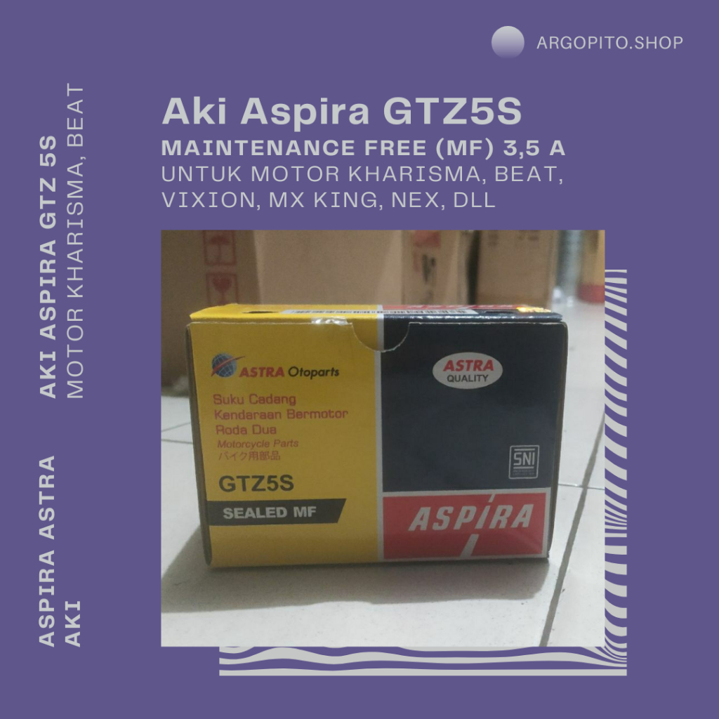 Aki Aspira GTZ5S ORIGINAL