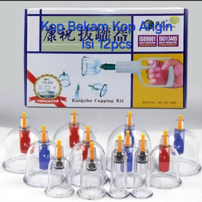 Kop Bekam Kop Angin Alat bekam Kangzu Kangzhu isi 12pcs