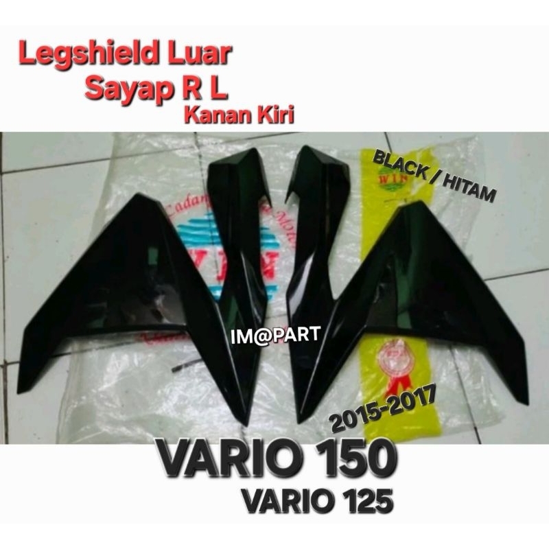 Sebeng Luar | Sirip Body VARIO 150 LAMA | VARIO 125 OLD 2015-2017 HITAM | HITAM DOFF | MERAH | MERAH