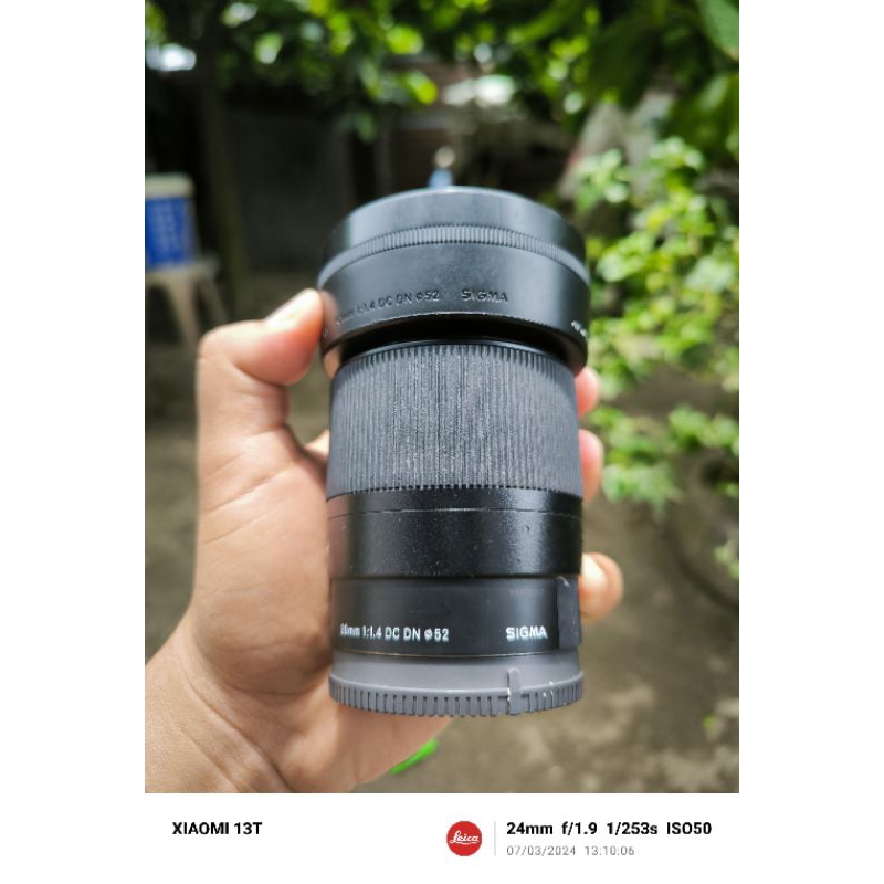 Lensa Sigma 30mm f 1.4 Sony E mount for Sony Mirorlens Second Bekas Pemakaian Wajar