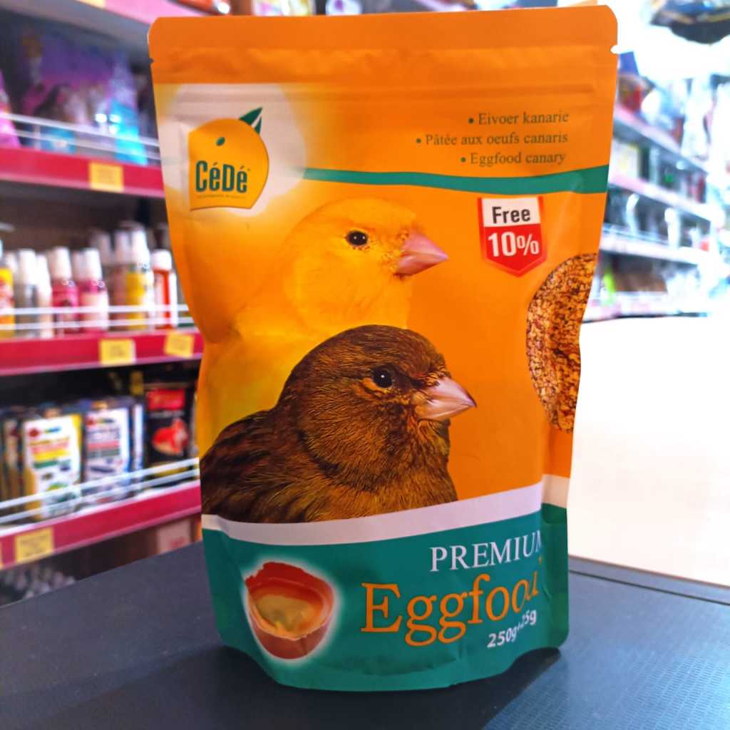 Cede premium egg food kenari makanan tambahan untuk burung kenari falk parkit blackthroat