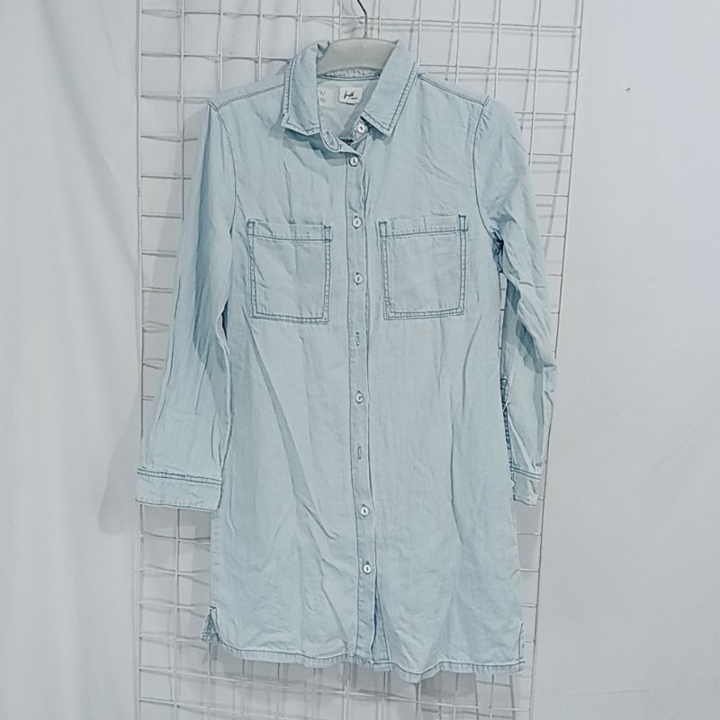 Fayth Denim Shirt Dress