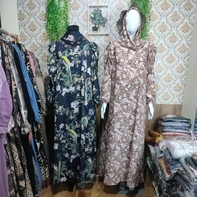 Gamis Kerudung Silk (ld 115/PB 140)